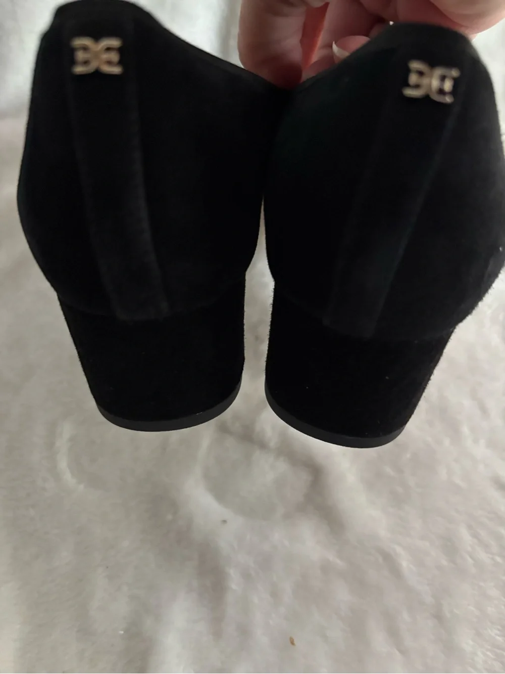 Sam Edelman Rinda Pointed Almond Toe Ballet Low Heel Pumps Black Size 10